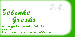delinke gresko business card